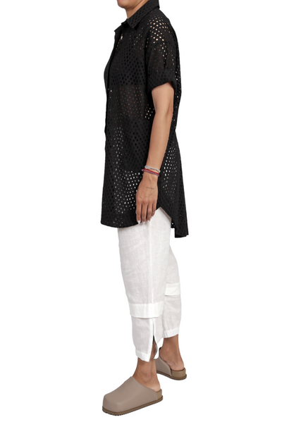 Broderie Camp Shirt