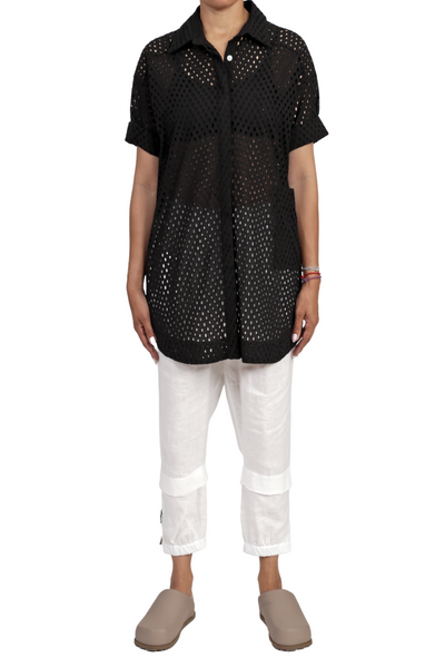 Broderie Camp Shirt