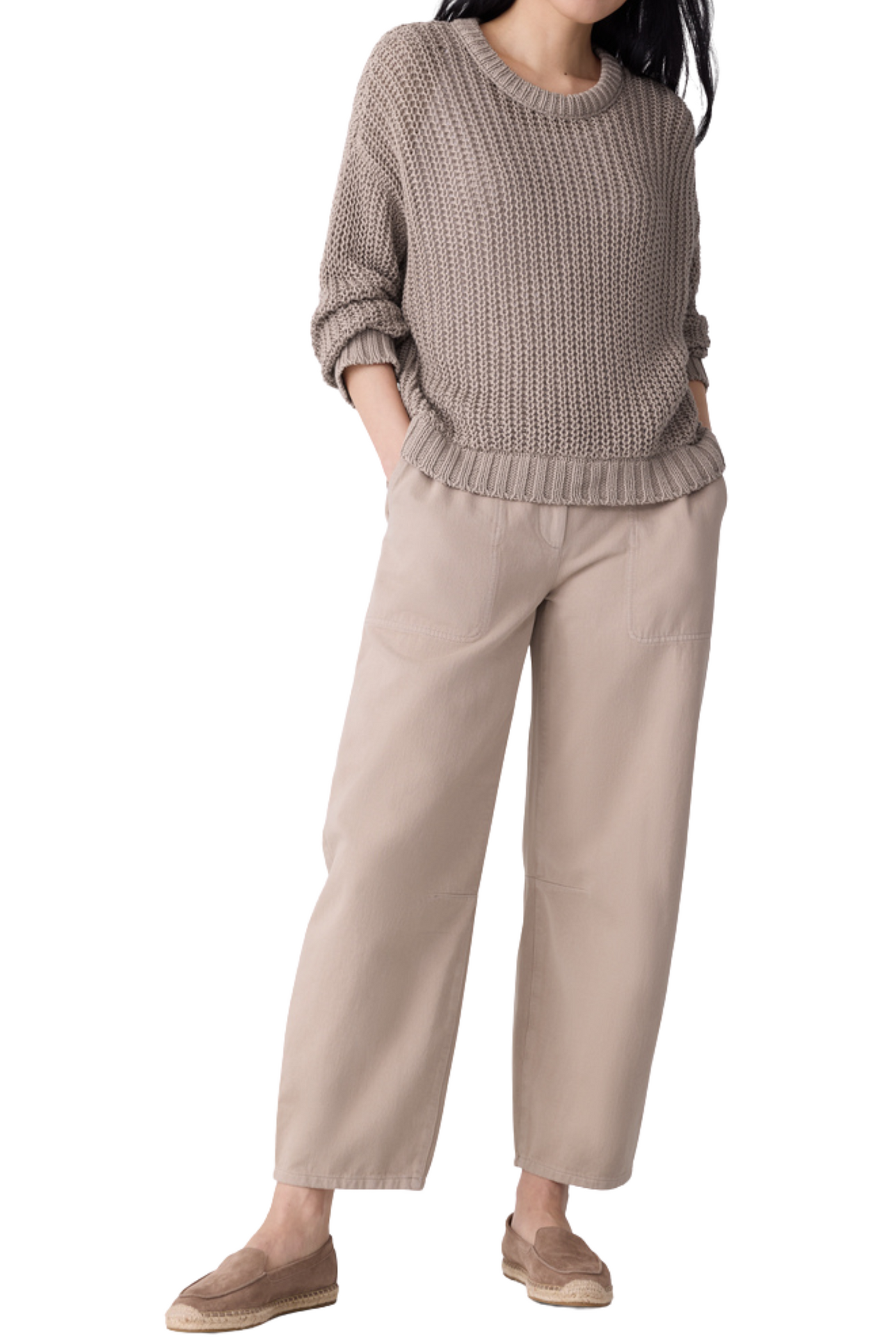 Peruvian Organic Cotton Cord Crew Sweater