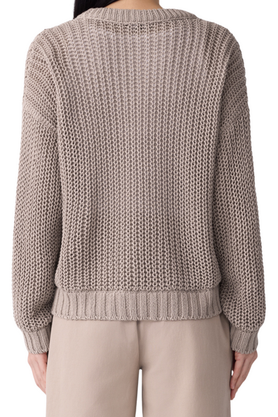 Peruvian Organic Cotton Cord Crew Sweater