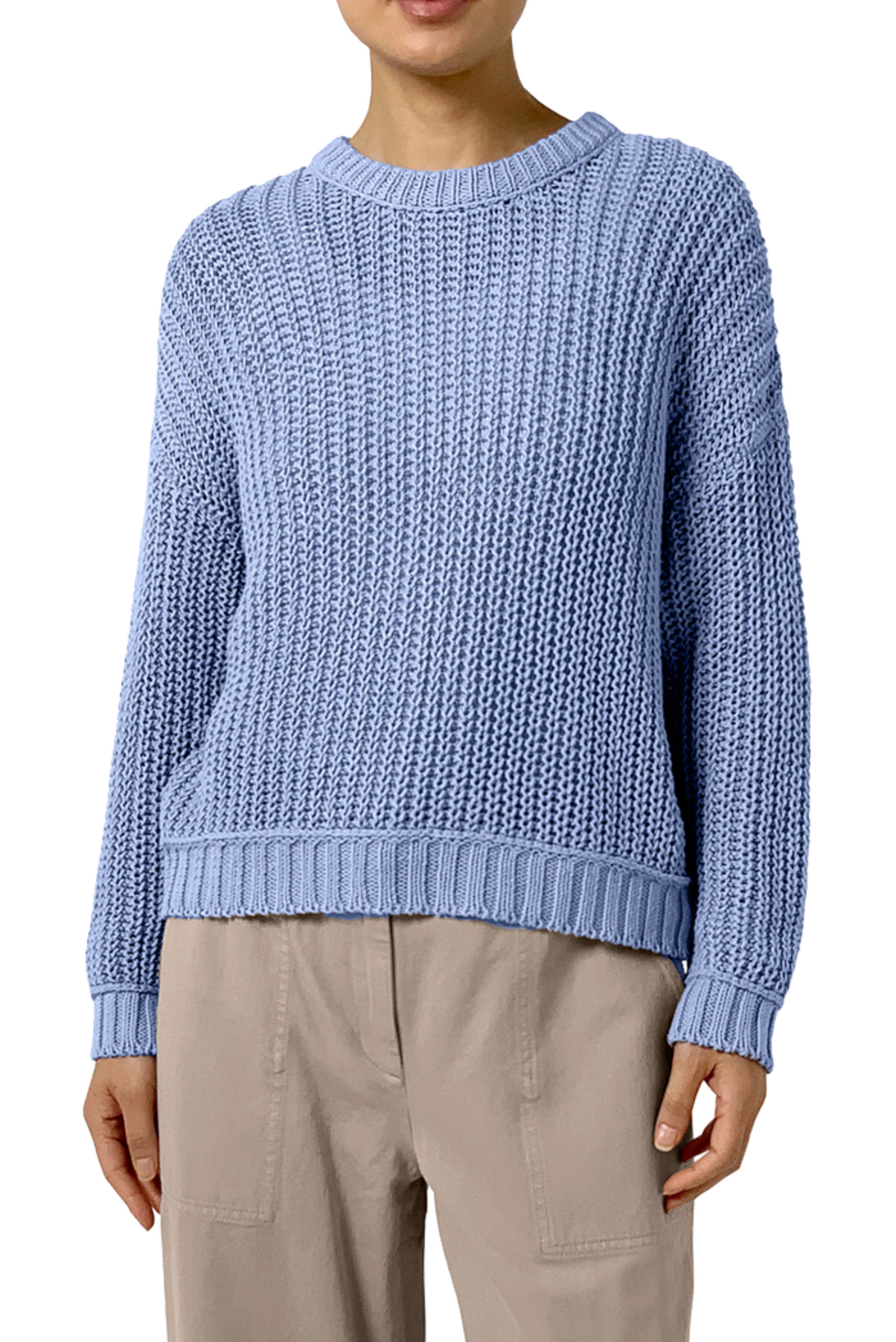 Peruvian Organic Cotton Cord Crew Sweater
