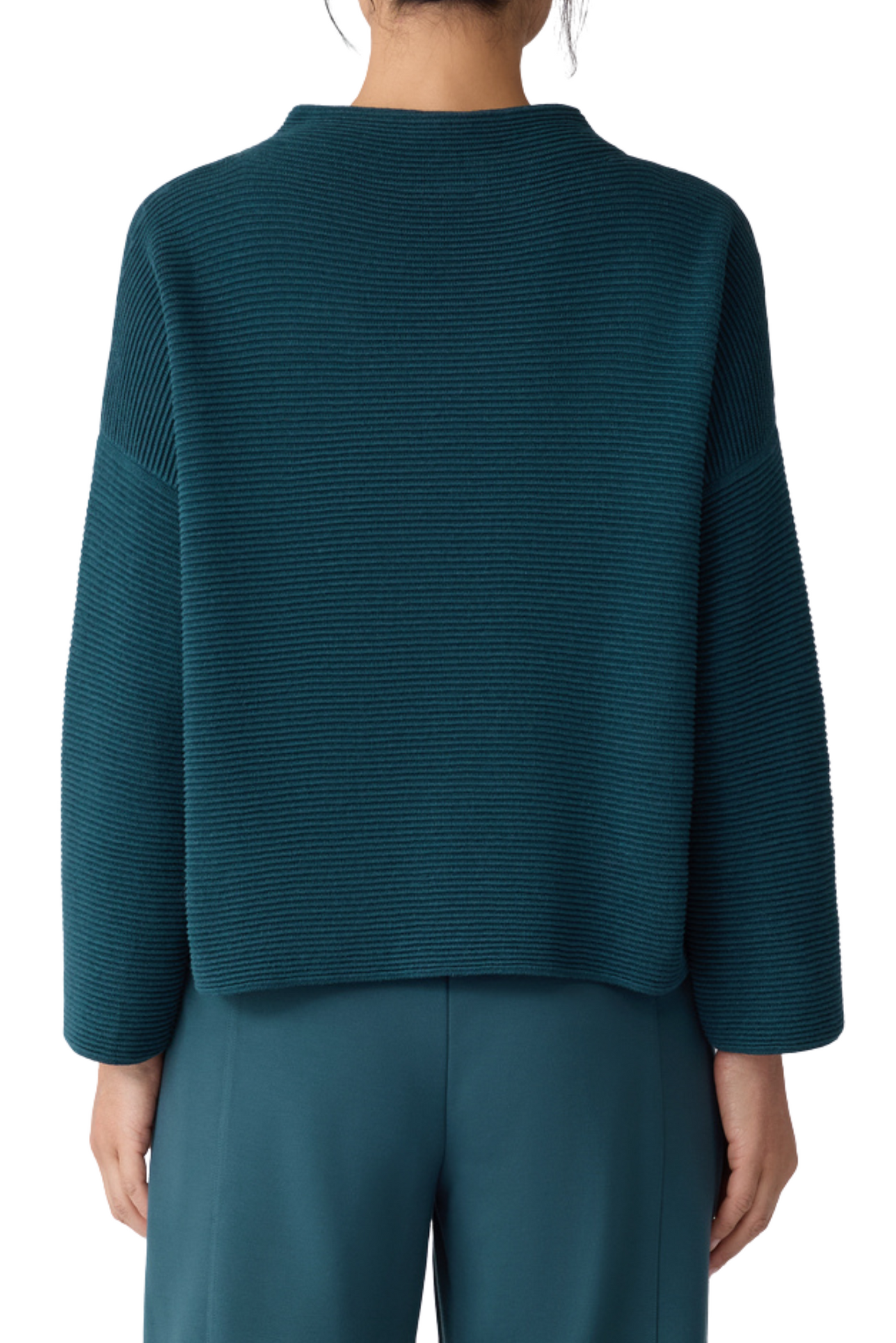 Peruvian Cotton Blend Funnel Neck Top