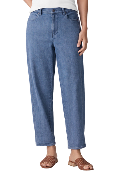 Cotton Stretch Denim Lantern Jean
