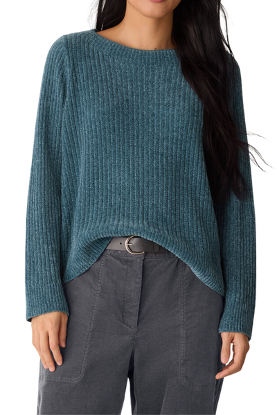 Chenille Blend Crew Neck Top