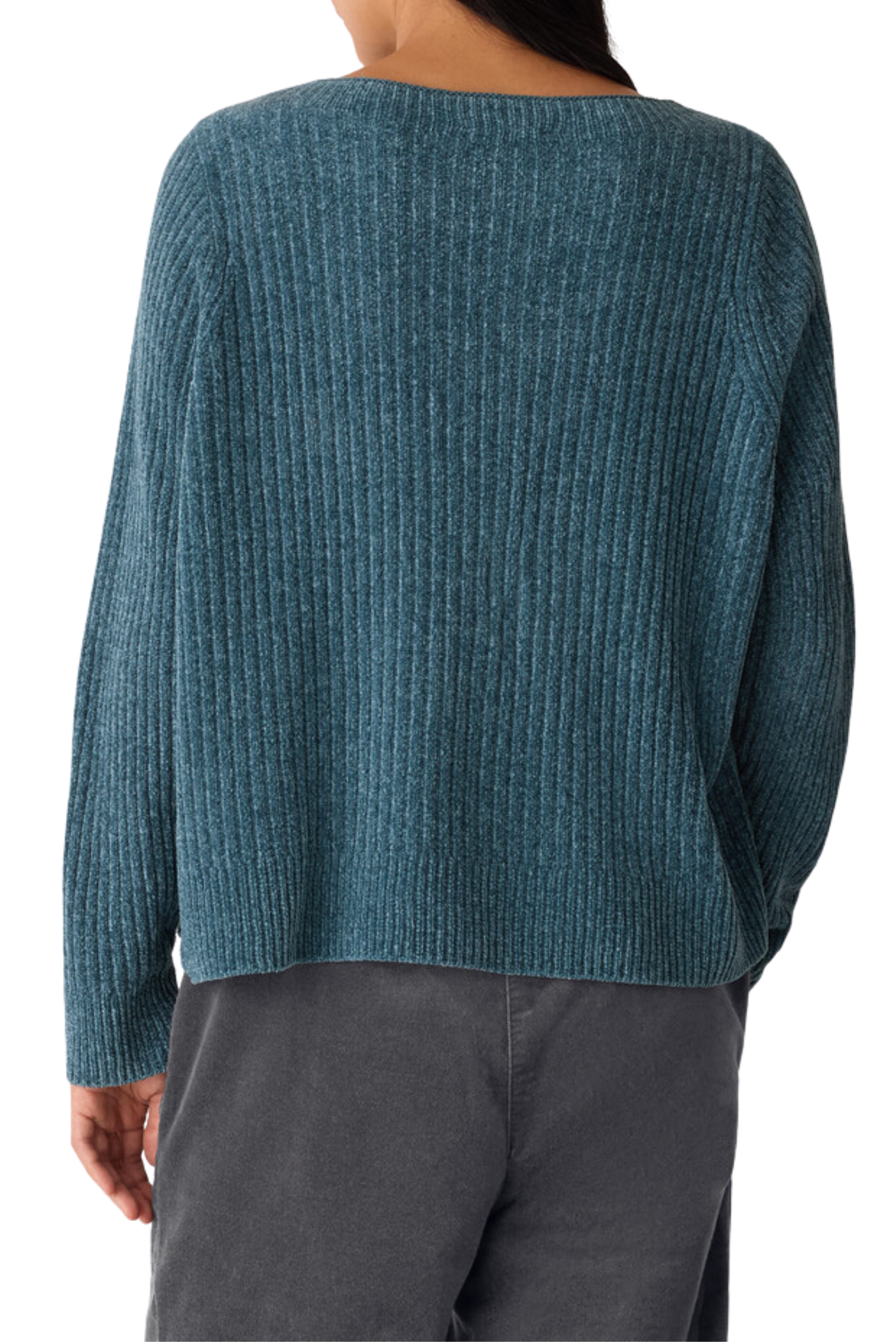 Chenille Blend Crew Neck Top