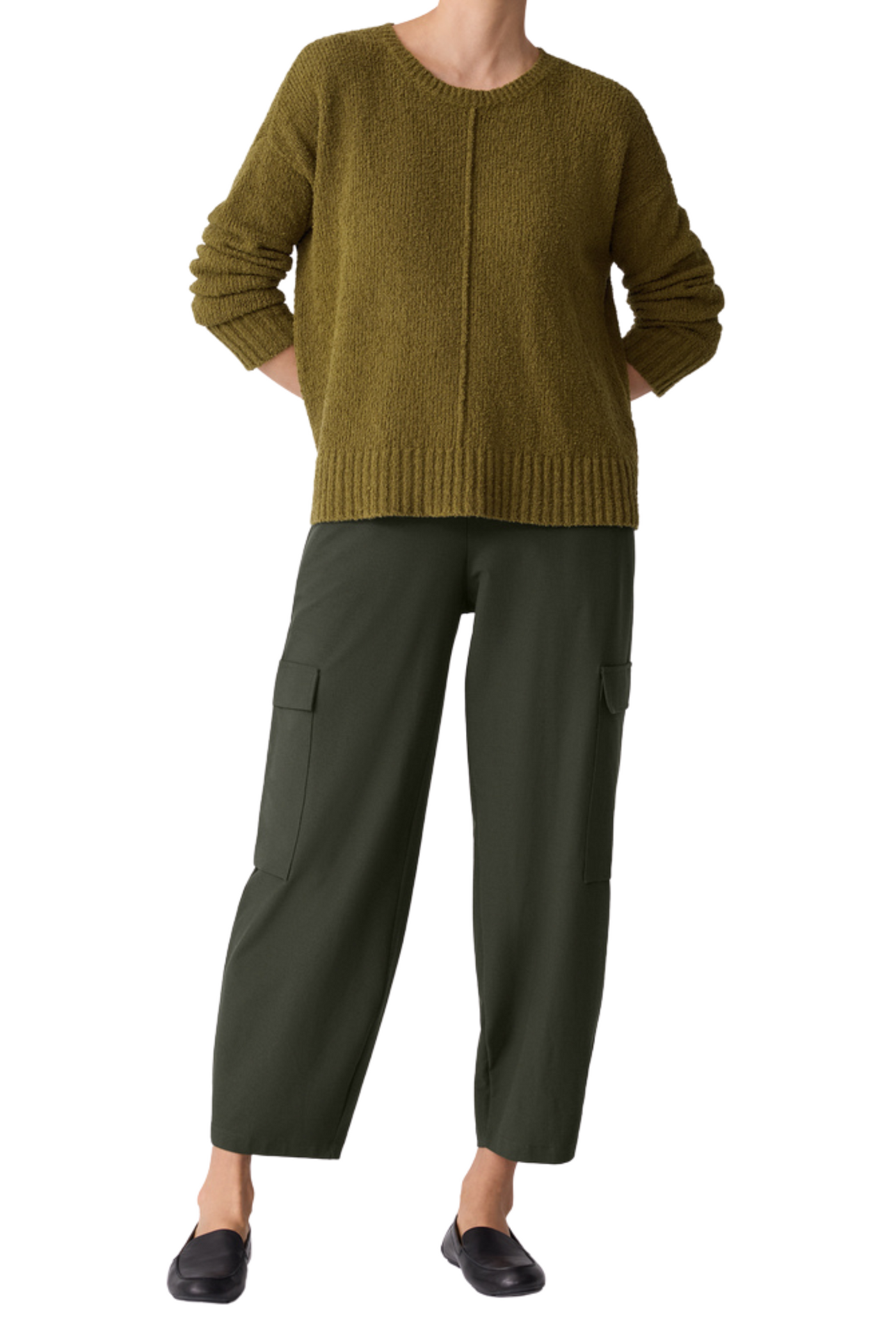 Cotton Fluff Crew Neck Sweater