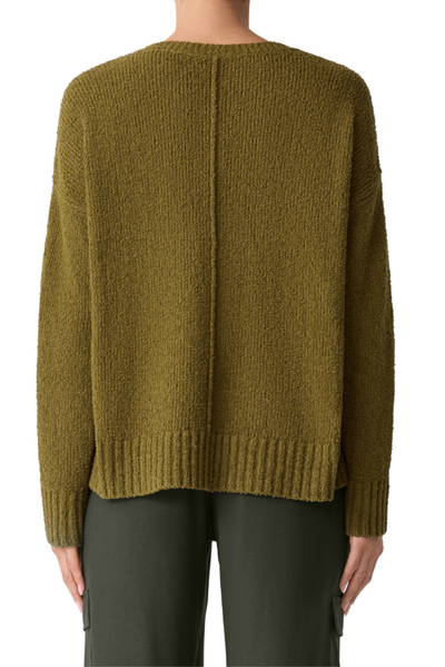 Cotton Fluff Crew Neck Sweater