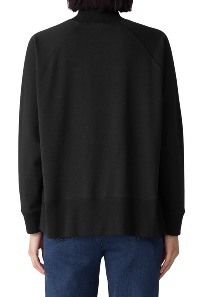 Cozy Brushed Terry Hug Mock Neck Top