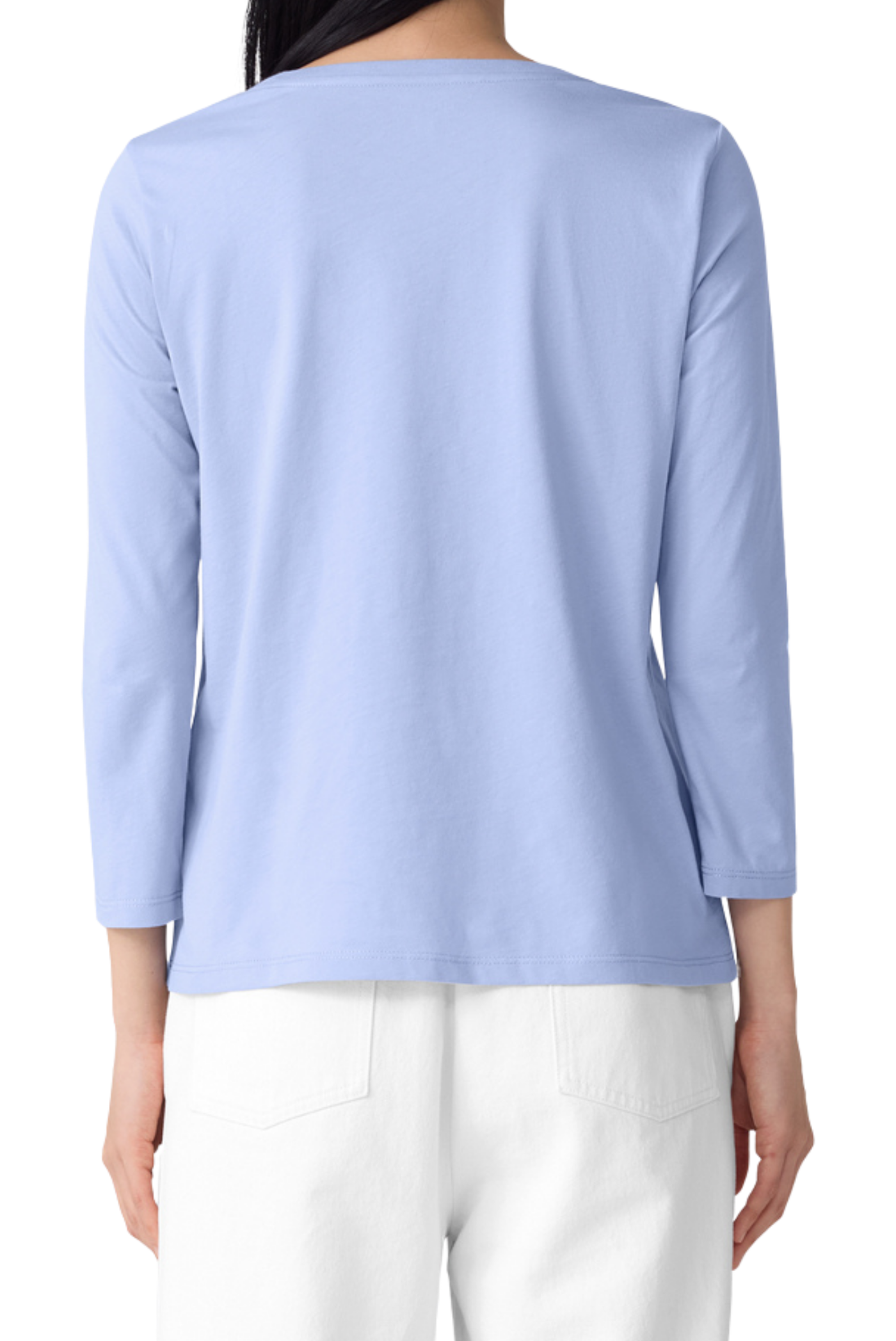 Organic Pima Cotton Jersey 3/4-Sleeve Tee