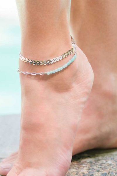 Silver Chain Anklet