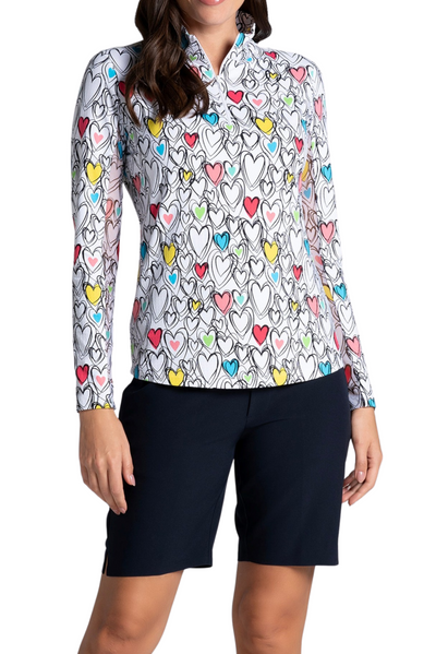 Millie (Hearts) Zip Mock