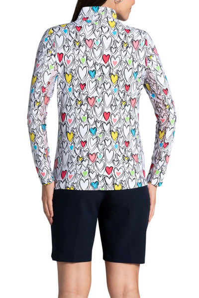 Millie (Hearts) Zip Mock