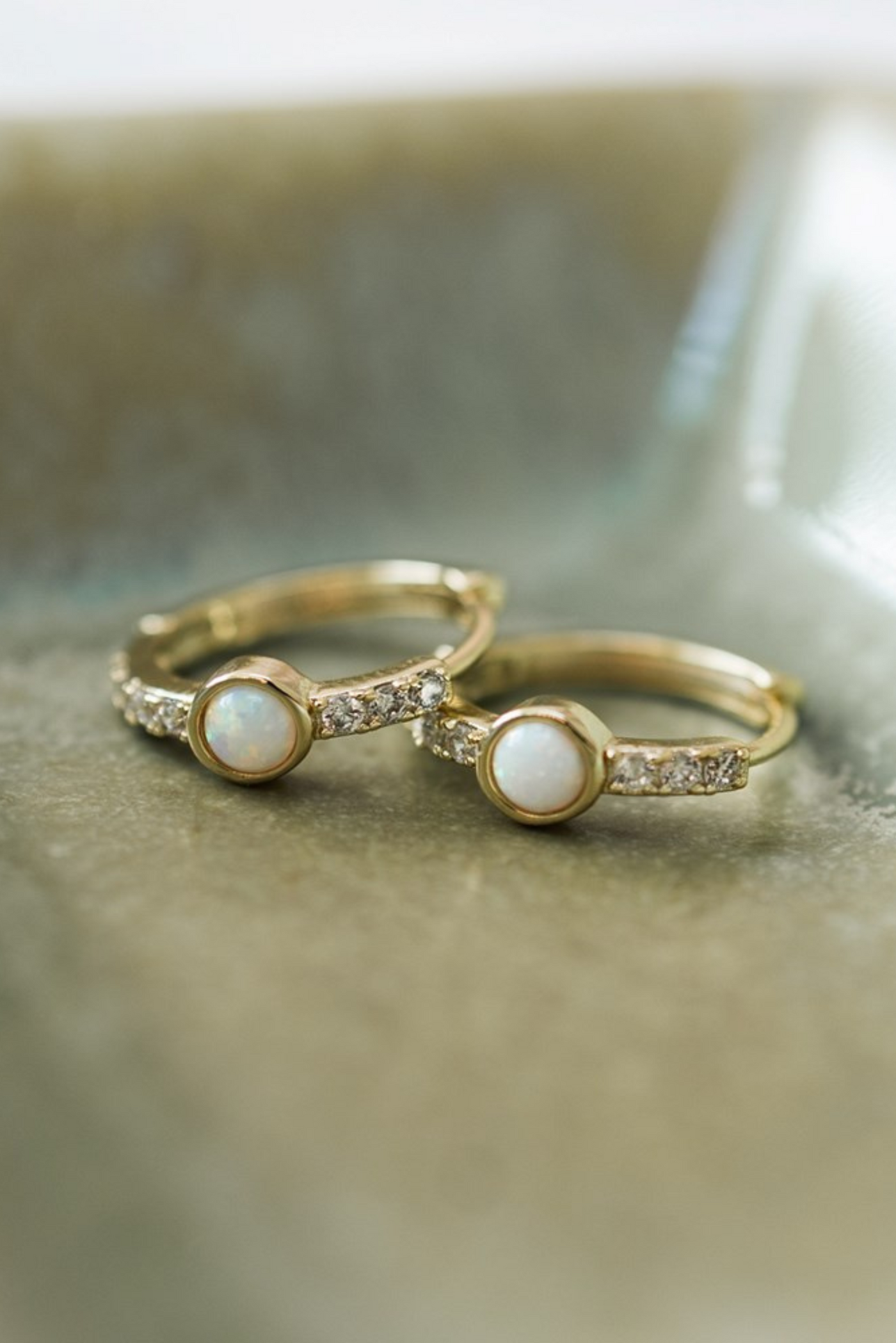 Opal Gleam Hoops