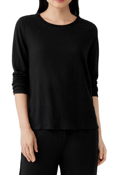 Crew Neck Long Sleeve Tee