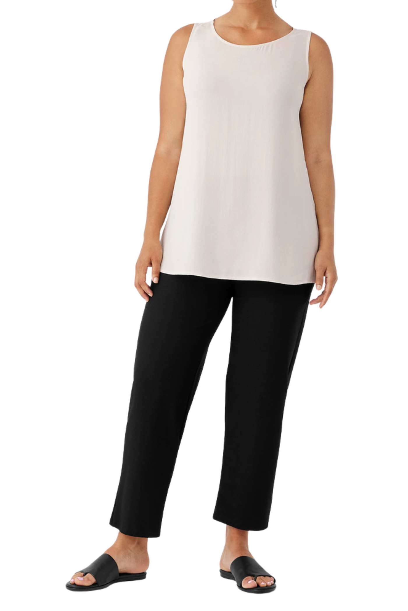 Straight Crepe Pant