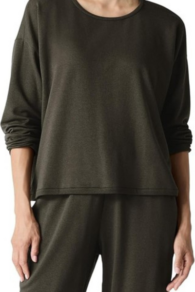Round Neck Cropped Boxy Top