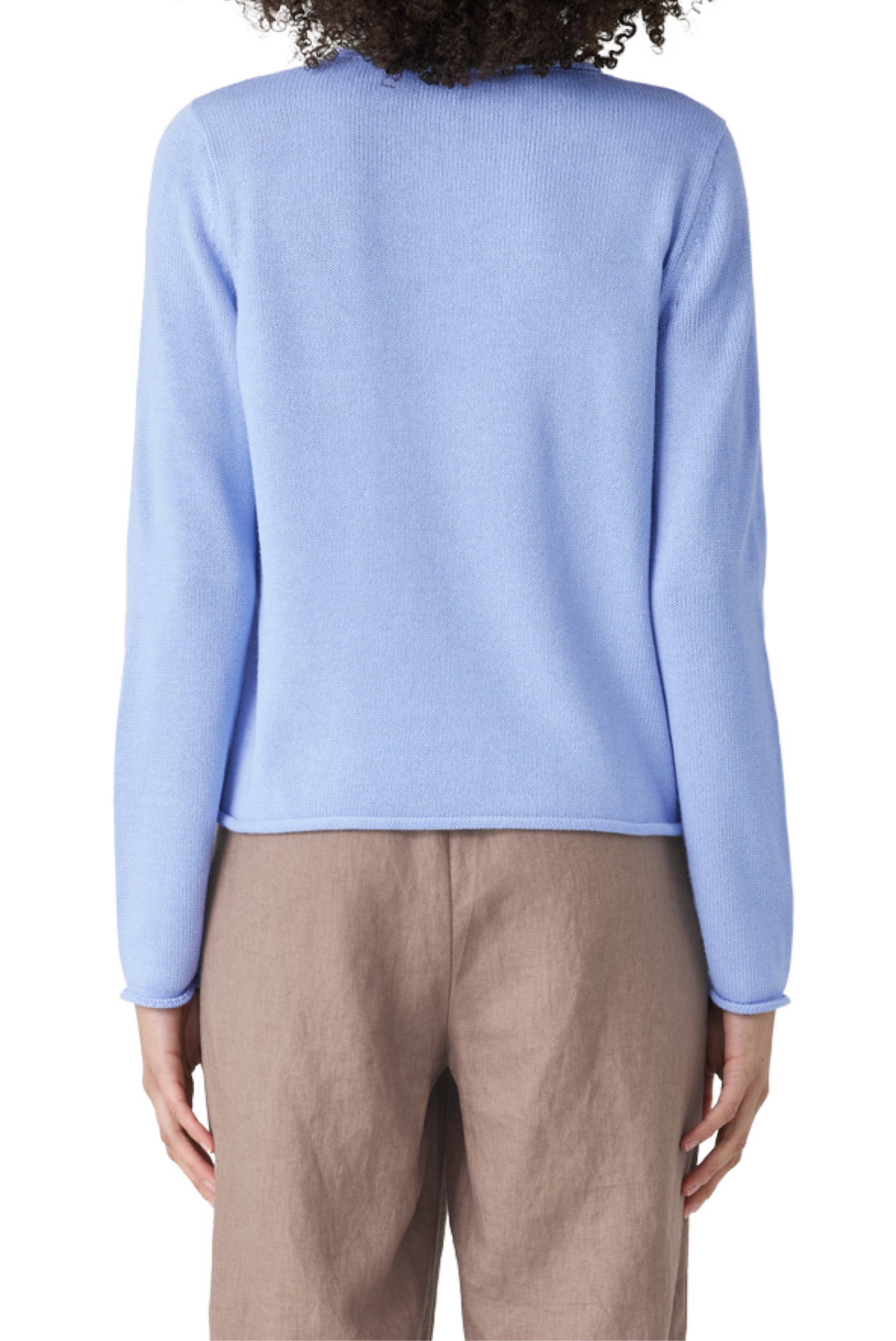 Peruvian Cotton Blend Jewel Neck Top
