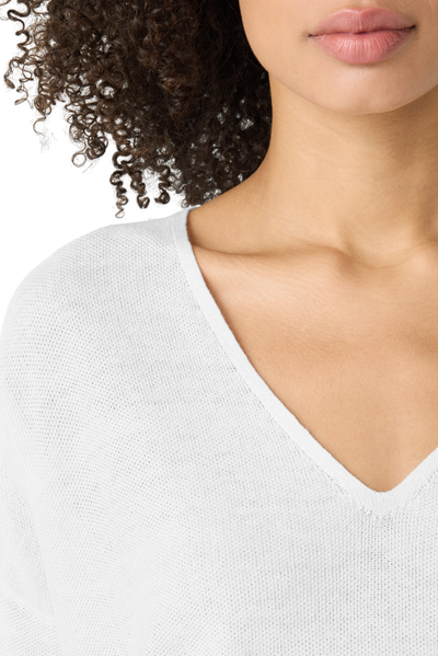 Organic Linen Cotton V-Neck Sweater