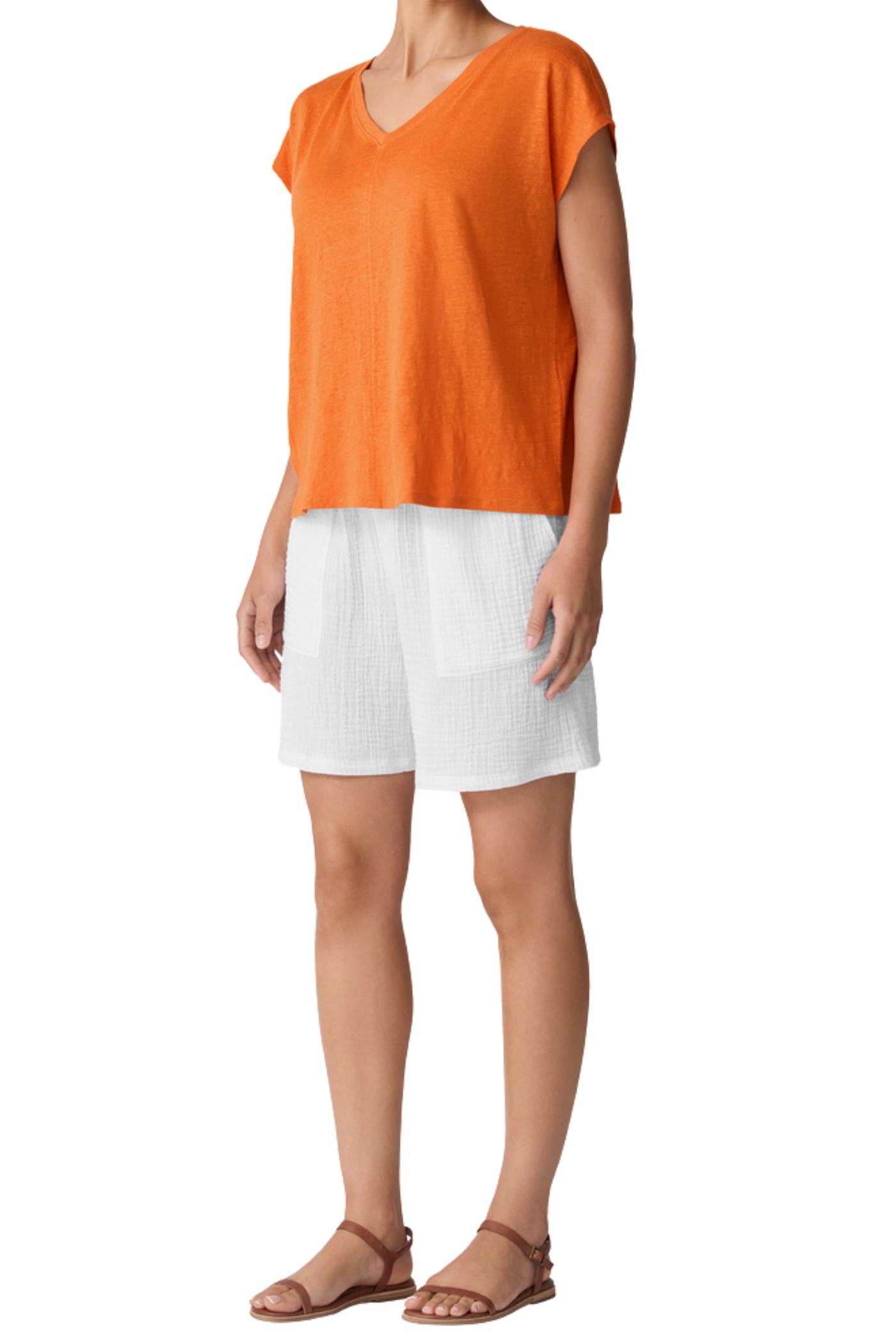 Front Seam Organic Jersey Tee