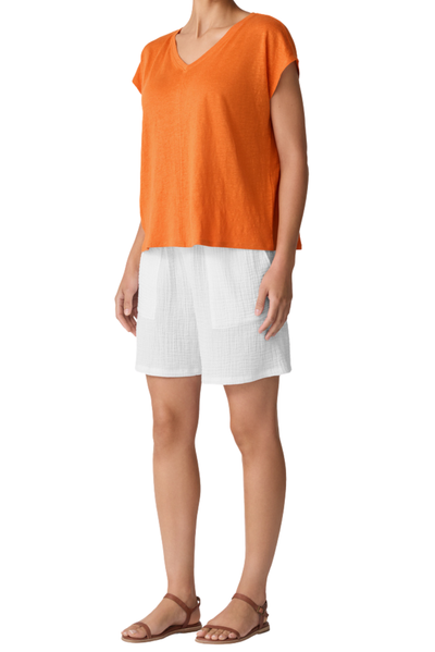Front Seam Organic Jersey Tee