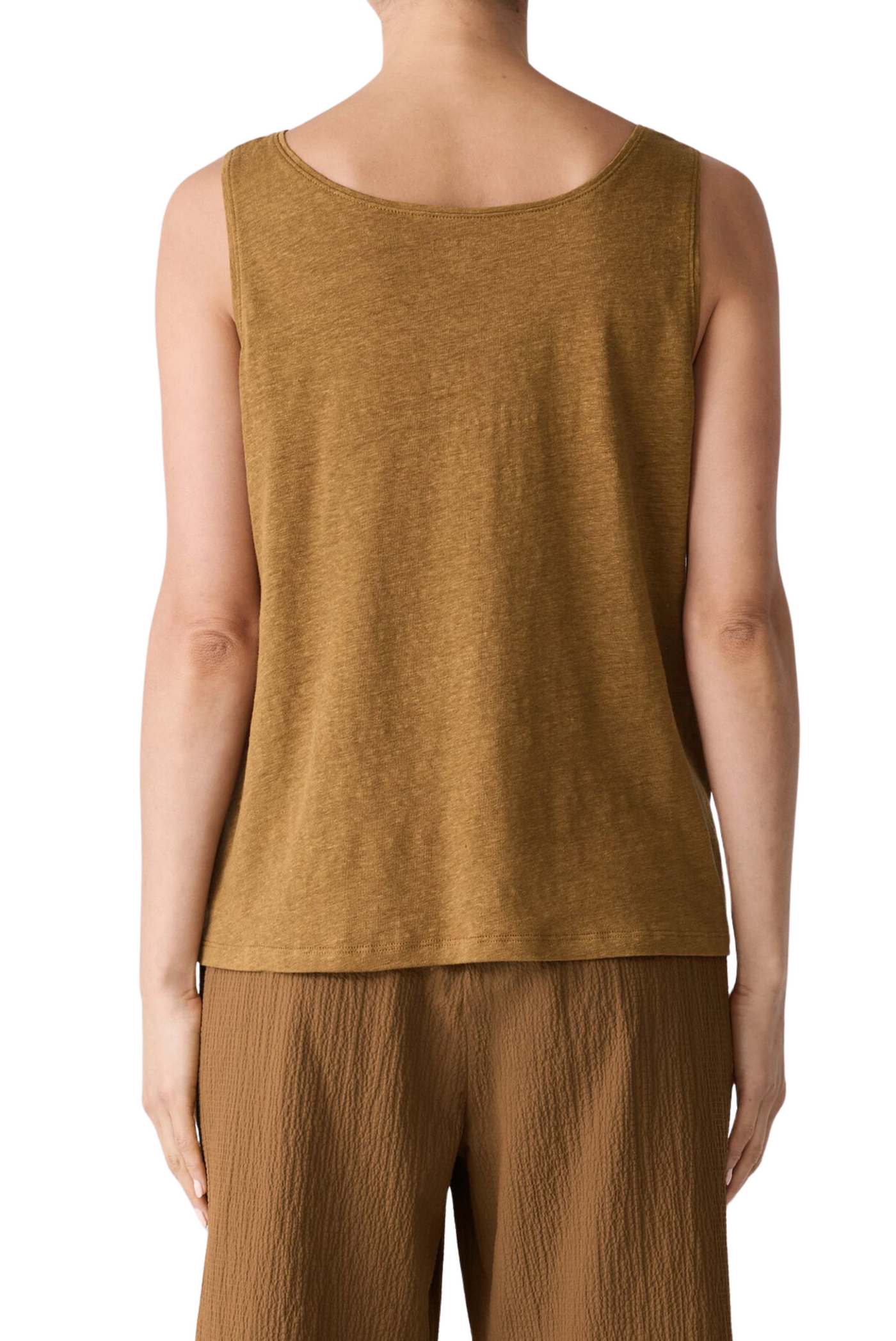 Organic Linen Jersey Scoop Neck Tank