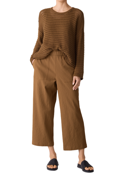 Organic Cotton Pucker Straight Pant