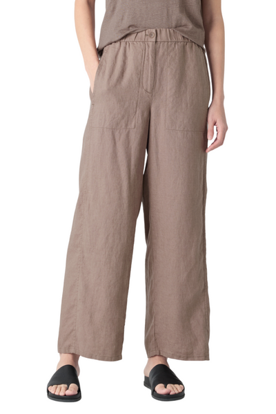 Organic Linen Wide-Leg Trouser Pant