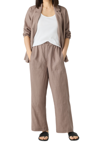 Organic Linen Wide-Leg Trouser Pant