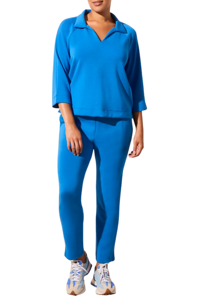 Techno Lux Collared Top