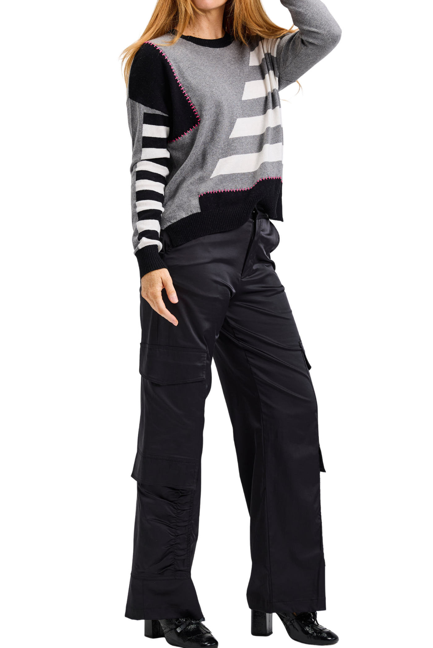 Handwork Stripe Sweater
