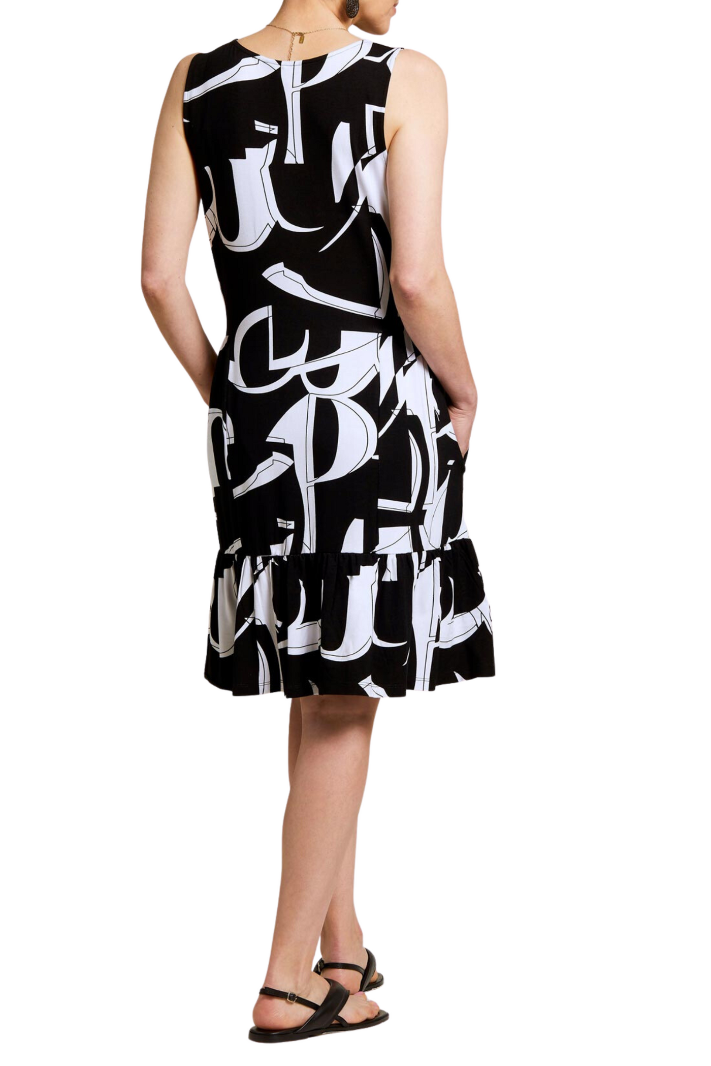 Printed Sleeveless Dress