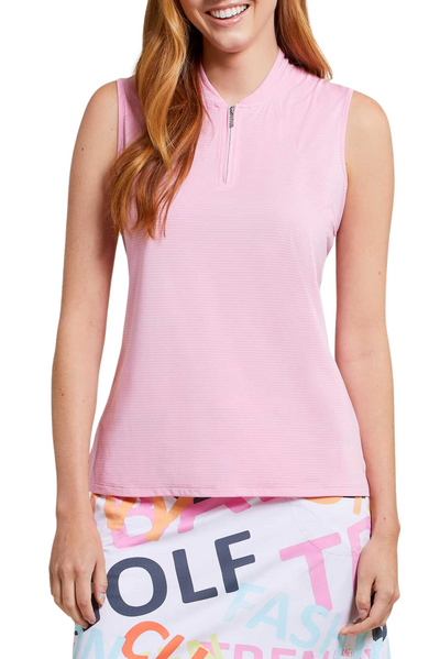 Sleeveless Mockneck w/Zipper