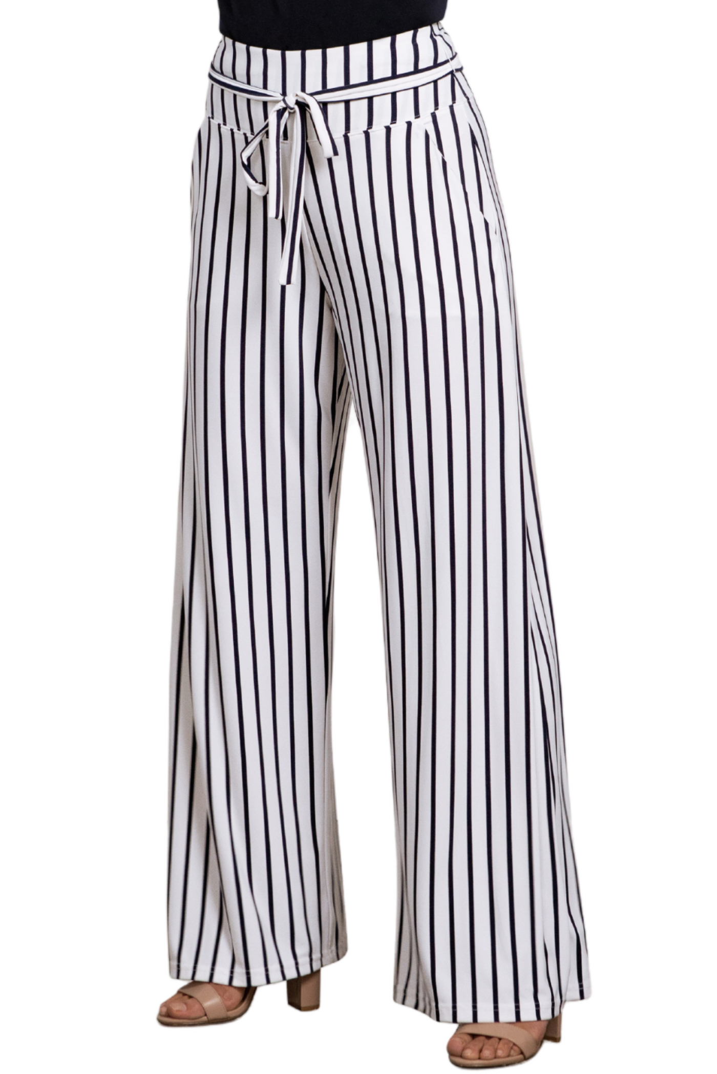 Stripe Wide Leg Trouser
