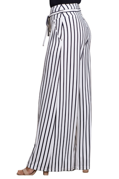 Stripe Wide Leg Trouser