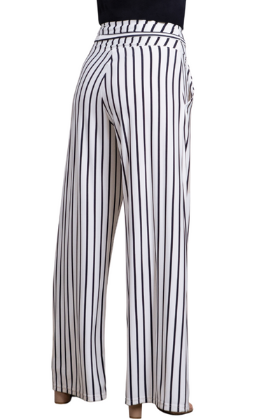 Stripe Wide Leg Trouser