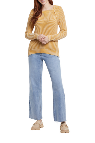 Plaited Sleeve Sweater