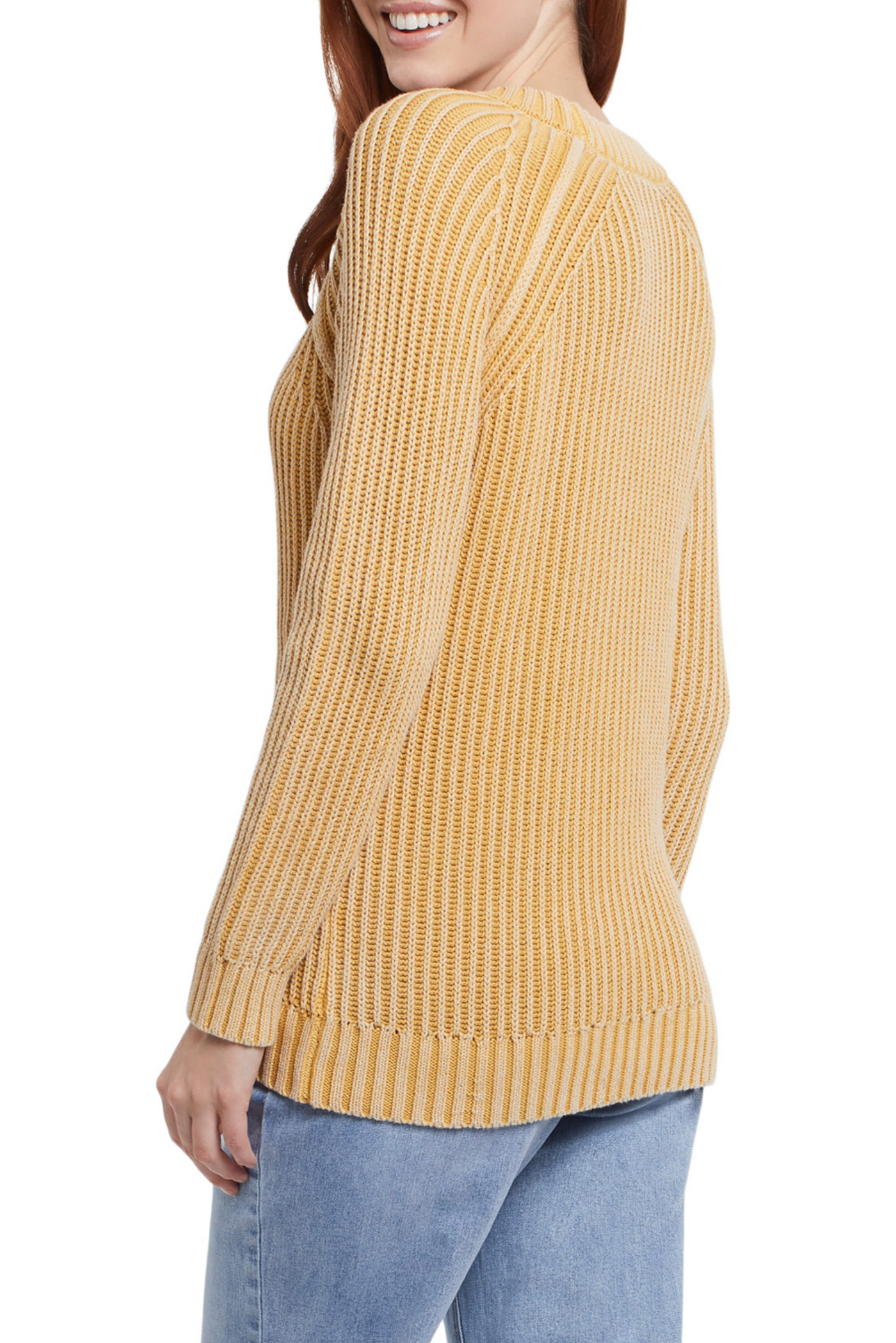 Plaited Sleeve Sweater