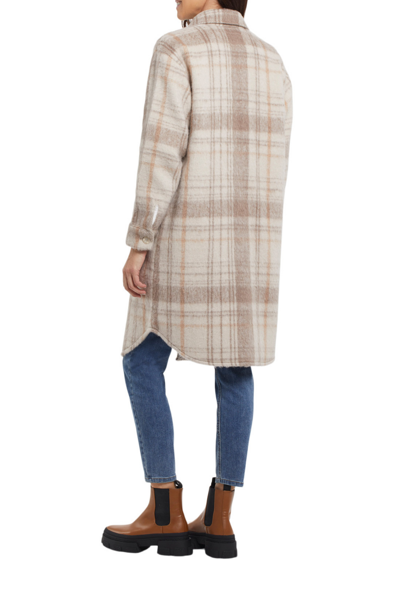 Drop Shoulder Long Jacket