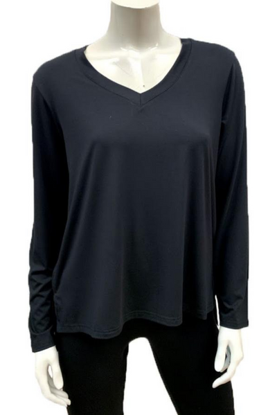 Bamboo Long Sleeve V-Neck Tee