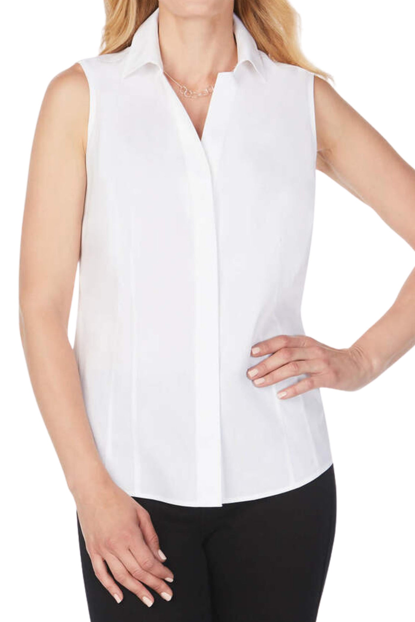 Taylor Essential Stretch Non-Iron Sleeveless Shirt