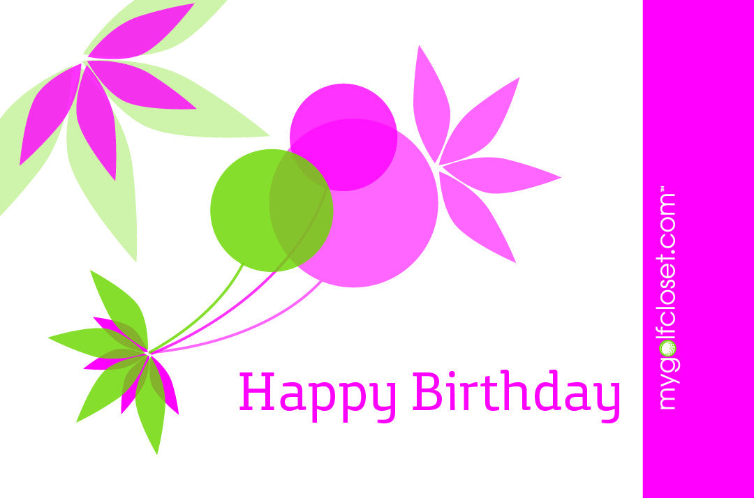 Happy Birthday - Pink & Green