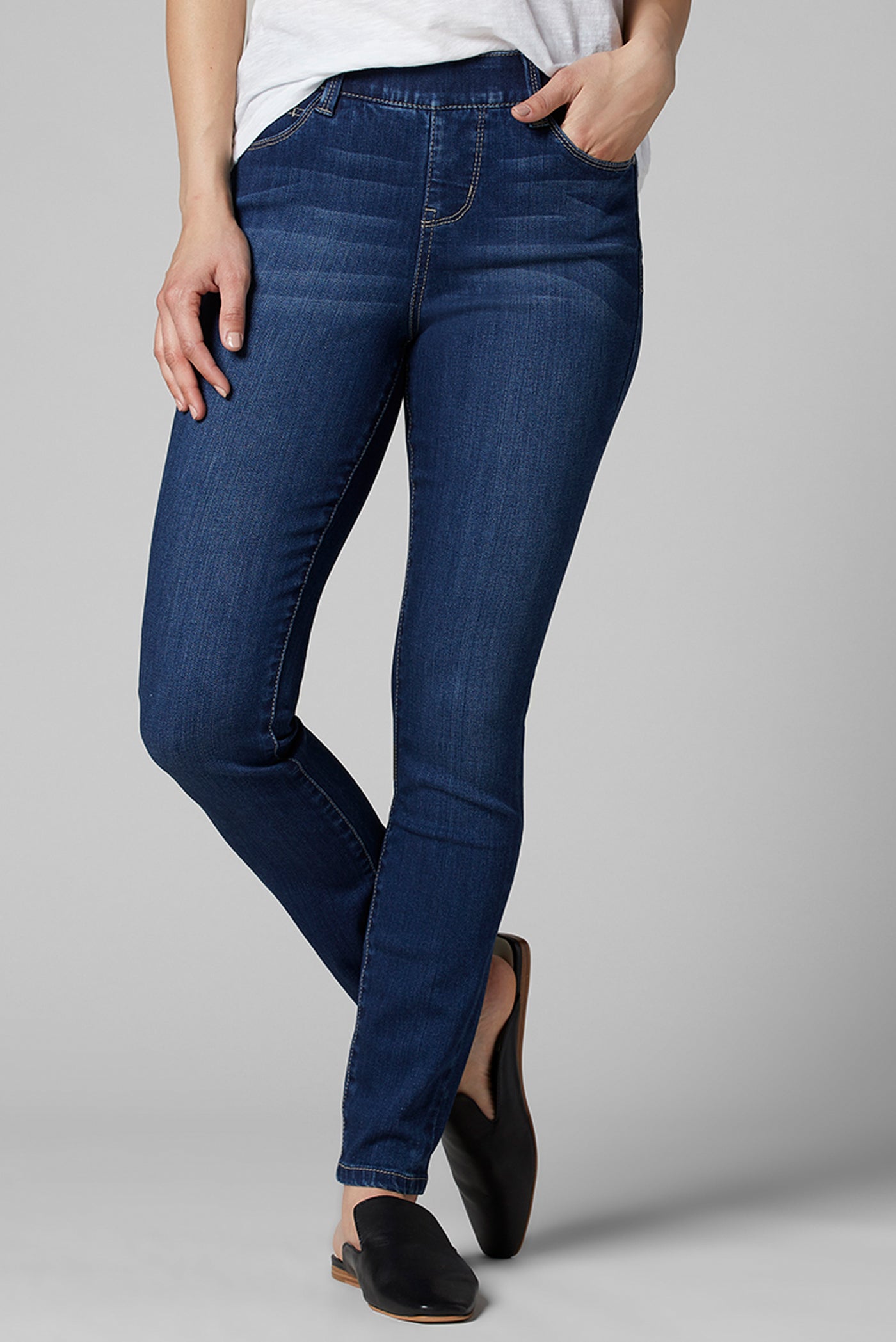 Bryn High Rise Slim Pull-On Jean