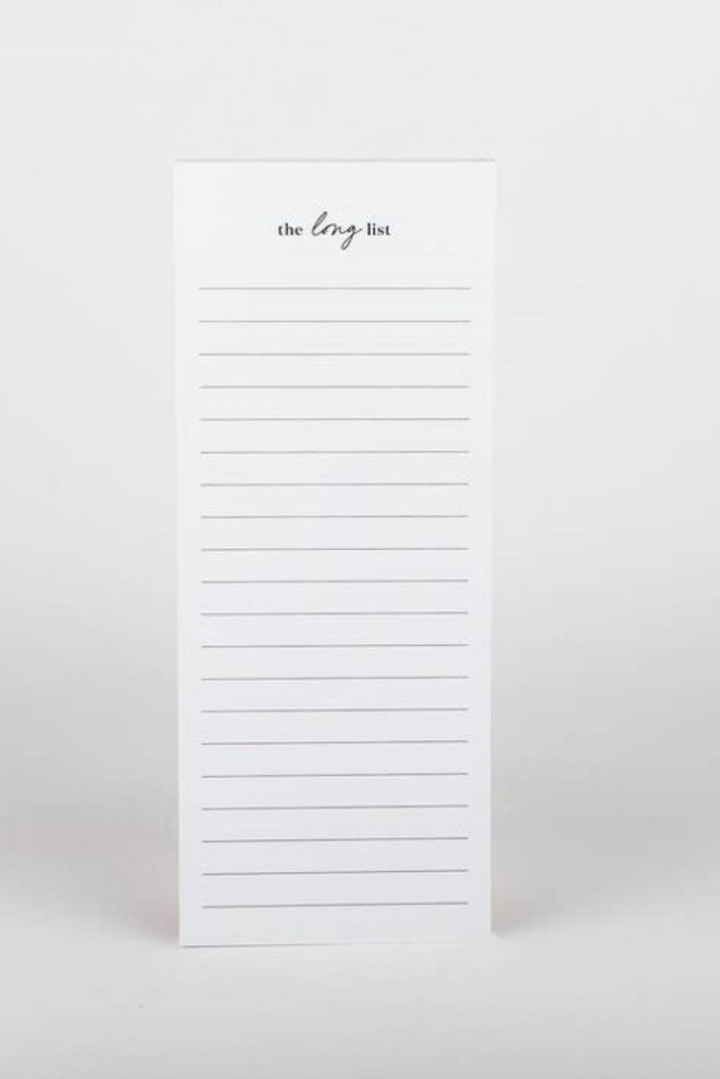 The Long List Notepad