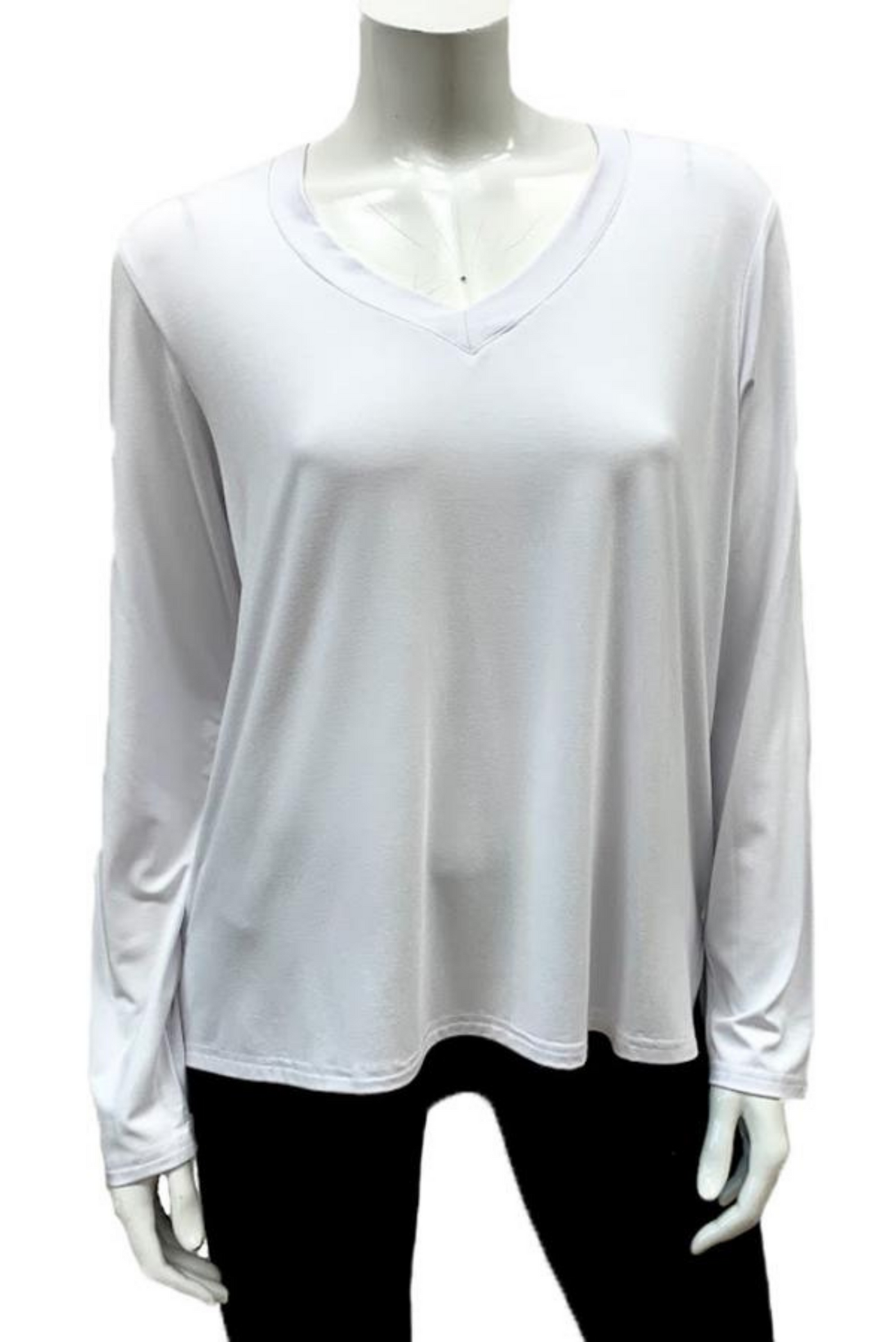 Bamboo Long Sleeve V-Neck Tee