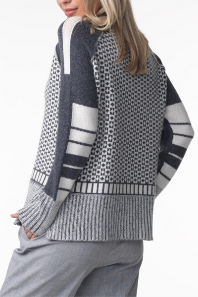 Fairisle Funnel Neck Sweater