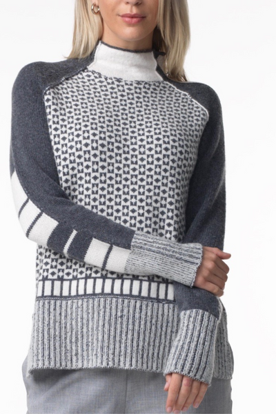 Fairisle Funnel Neck Sweater